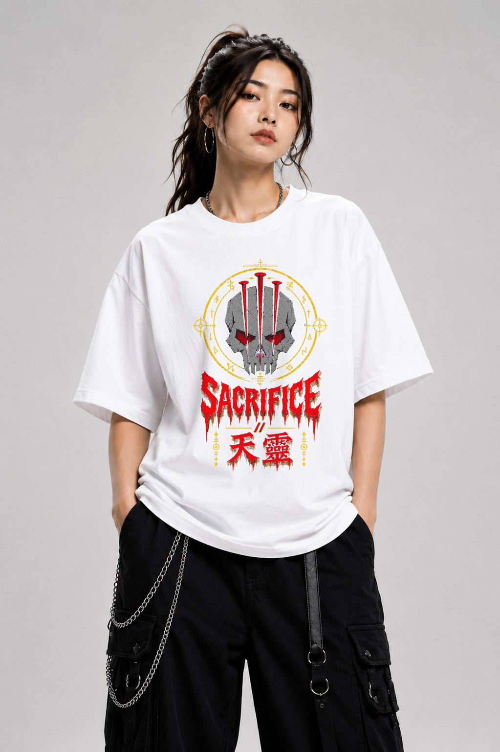 Sacrifice Skull - White