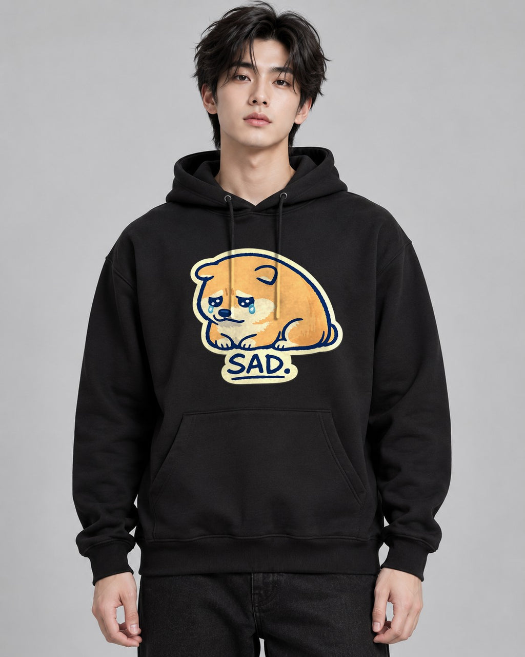 Sad Shiba - Black