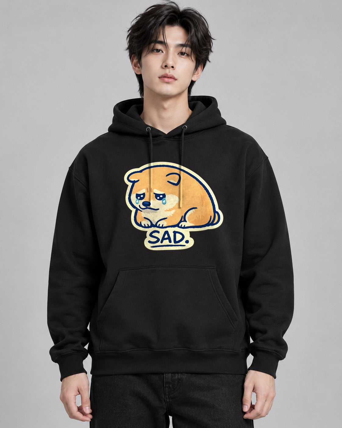 Sad Shiba - Black
