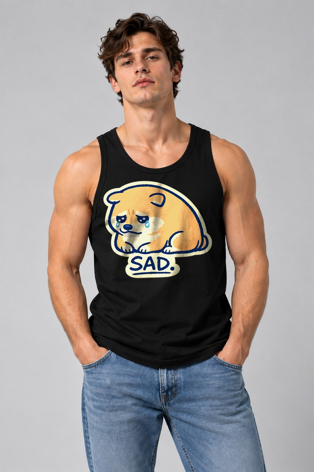 Sad Shiba - Black
