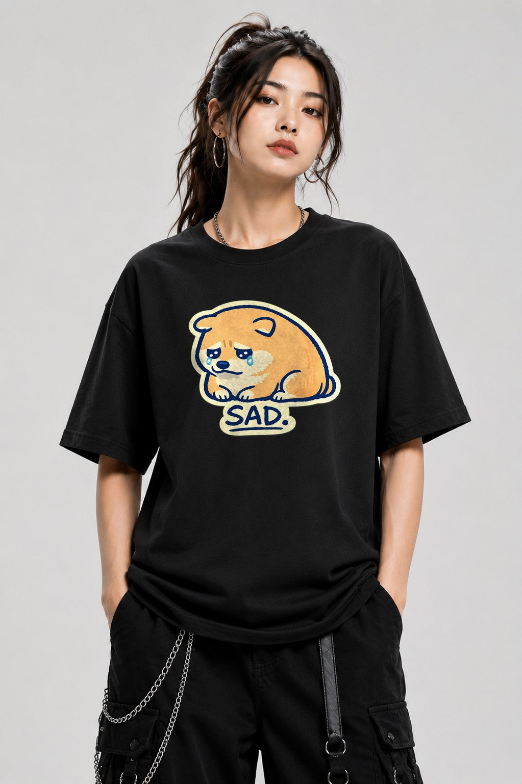 Sad Shiba - Black