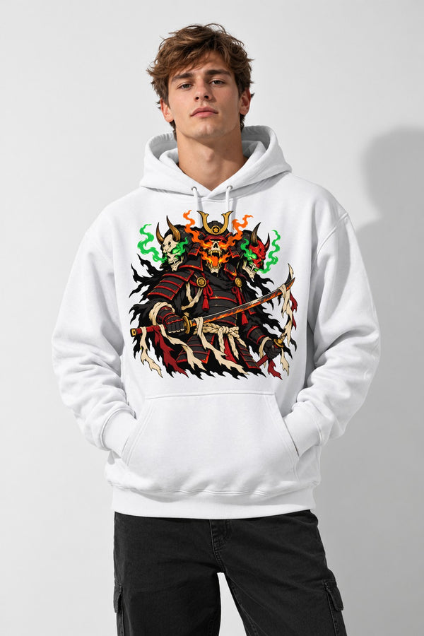 Samurai Skull Warrior - White