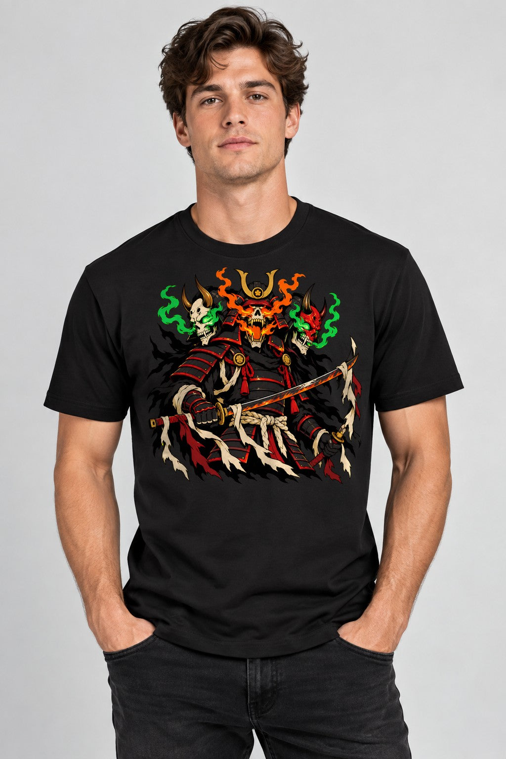 Samurai Skull Warrior - Black