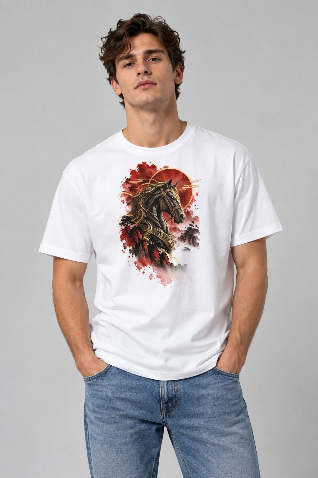 Samurai War Horse - White