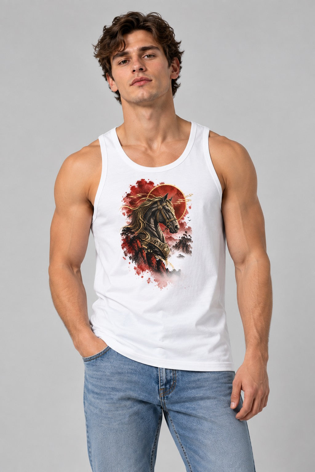Samurai War Horse - White