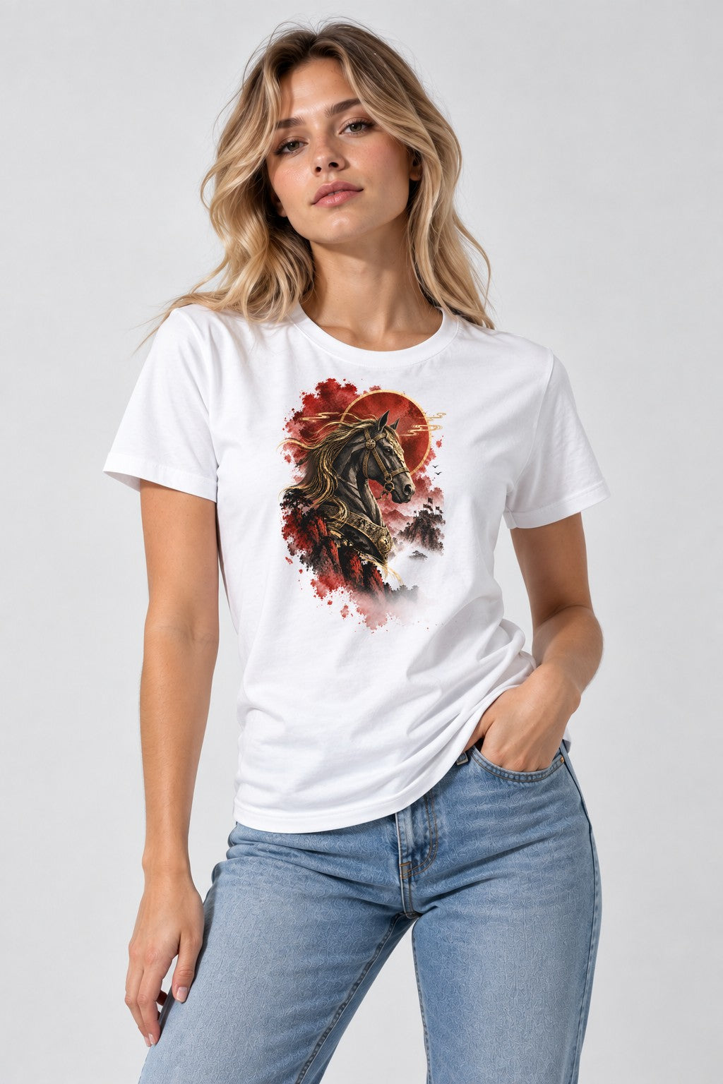 Samurai War Horse - White
