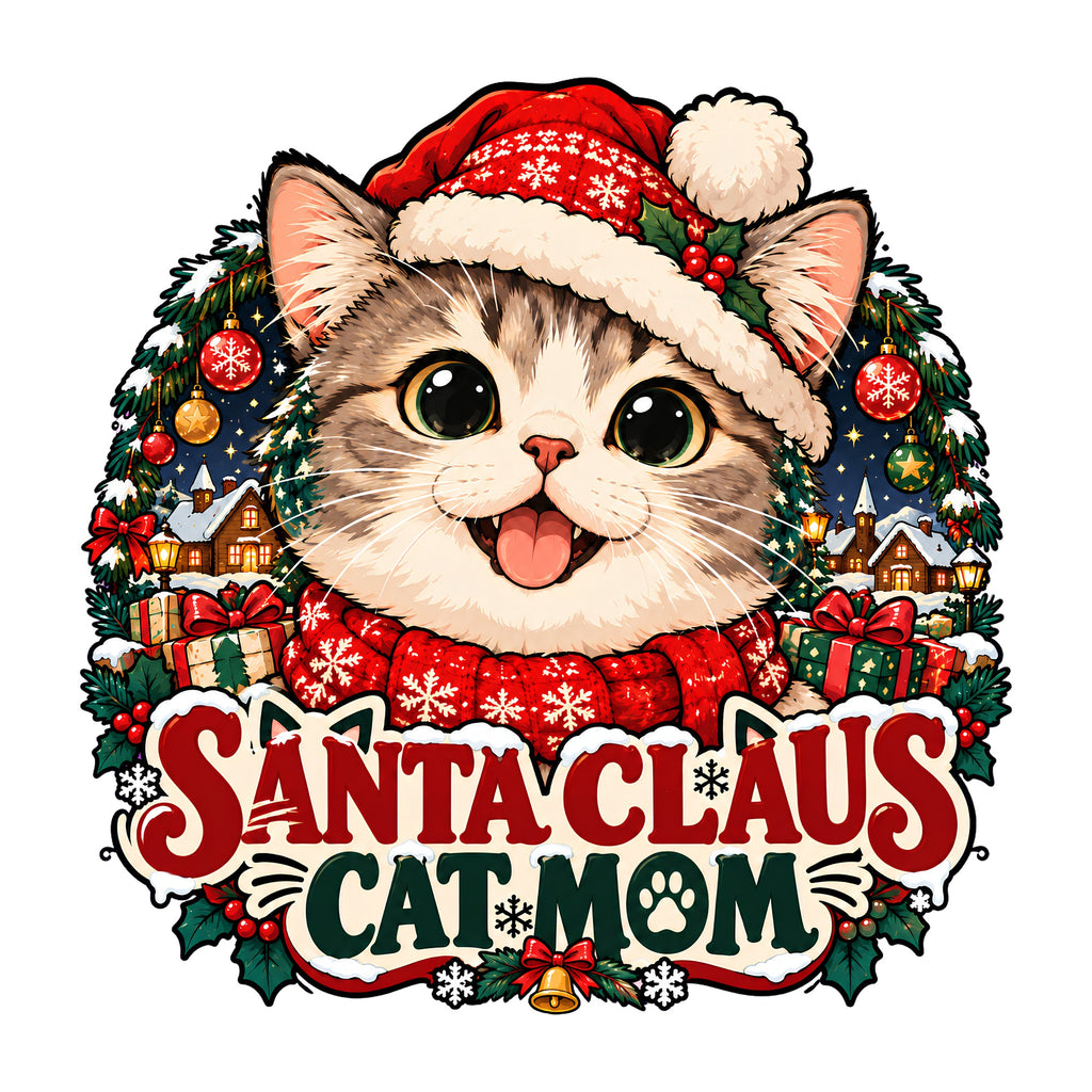 Santa Claus Cat Mom