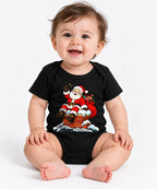 Santa on Chimney - Black