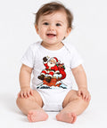 Santa on Chimney - White