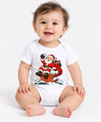 Santa on Chimney - White