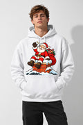 Santa on Chimney - White