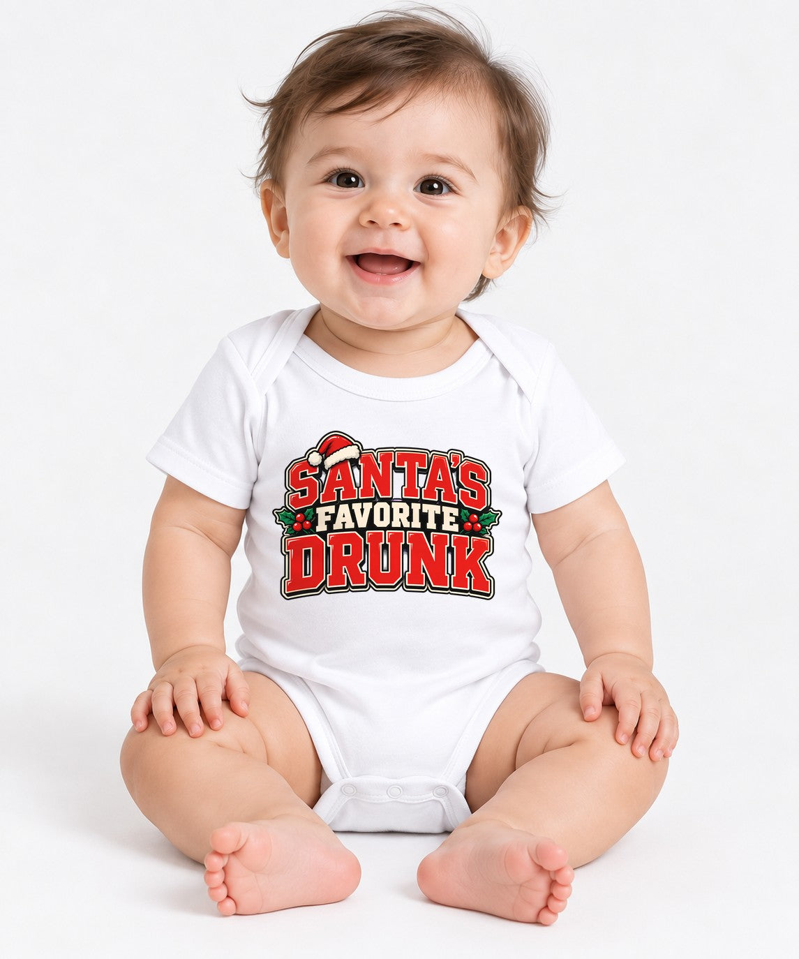 Santa's Favorite Drunk - White
