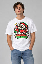 Santa's Treasure Raccoon - White