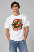 Santa's Workshop On Strike - White