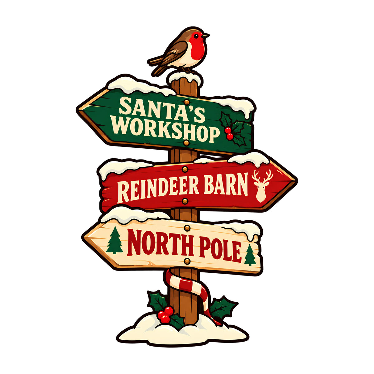Santa's Workshop Sign