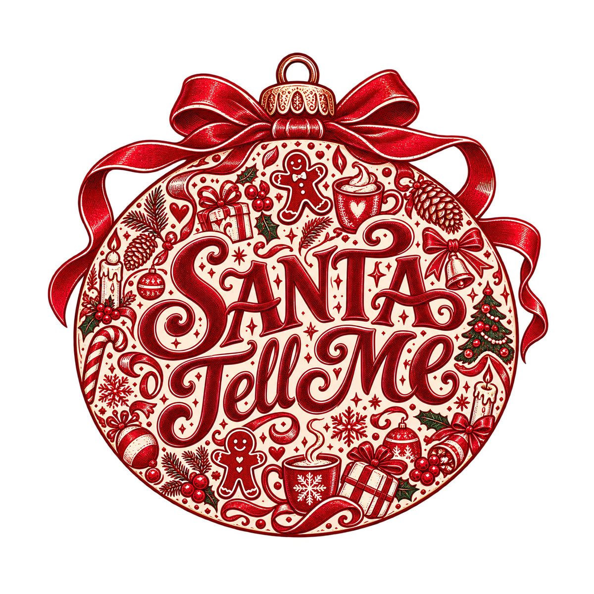 Santa Tell Me Ornament