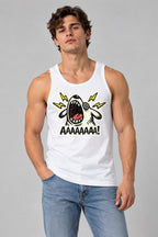 Screaming Lightning Bolt - White