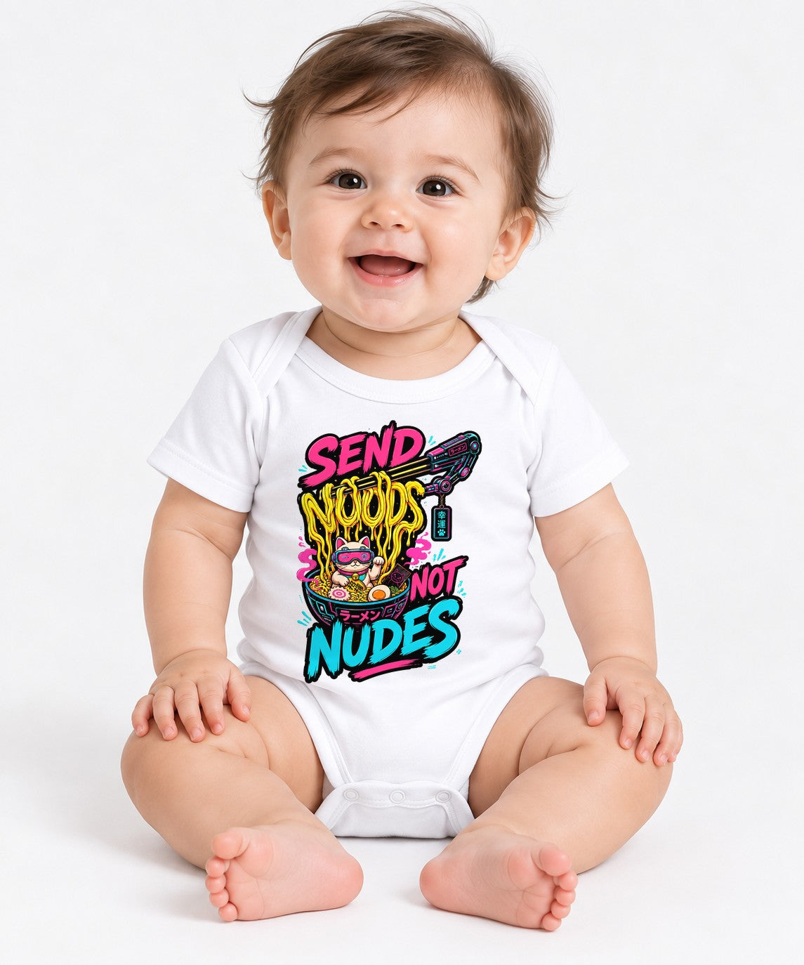 Send Noods Not Nudes - White