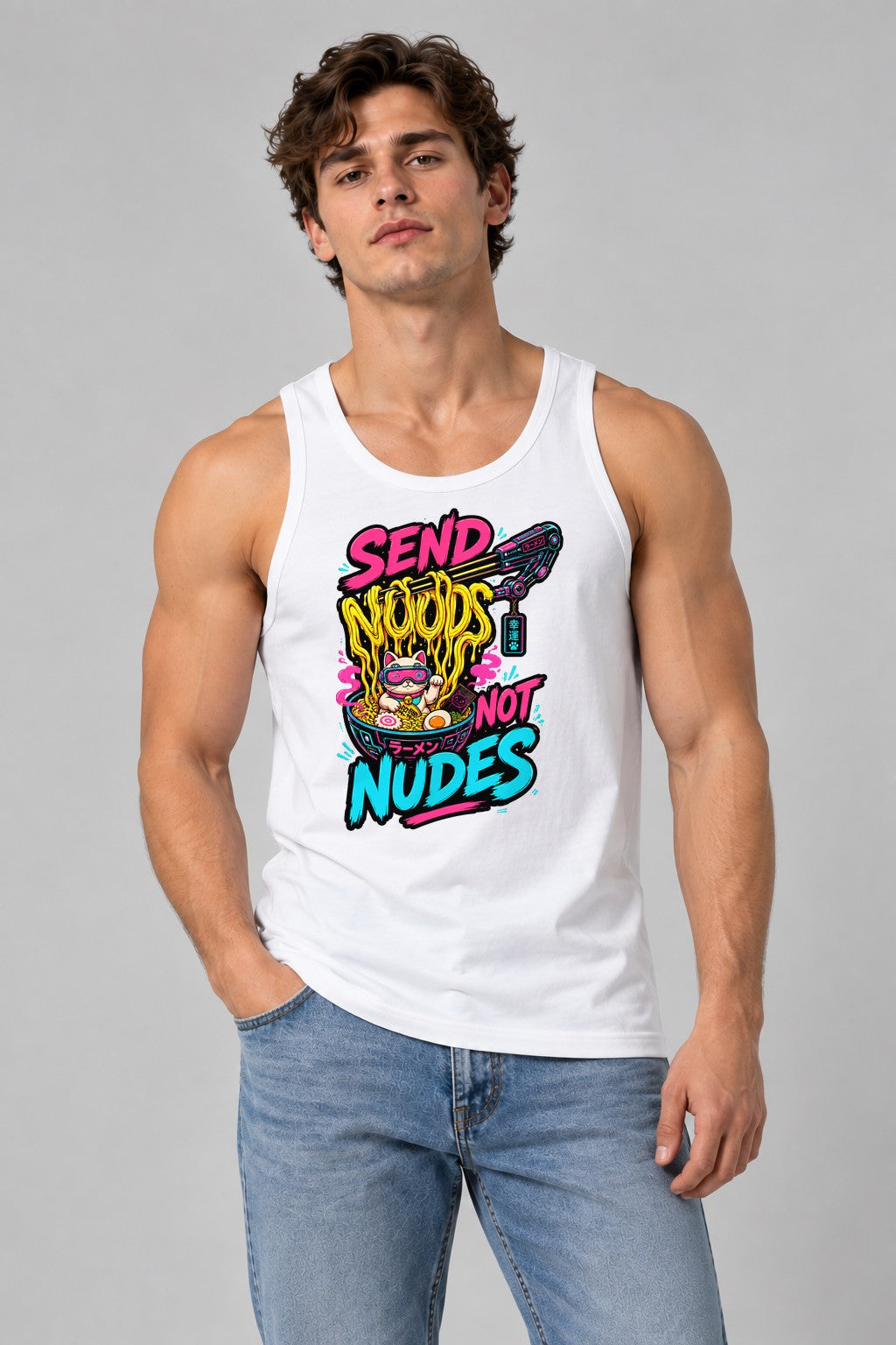 Send Noods Not Nudes - White