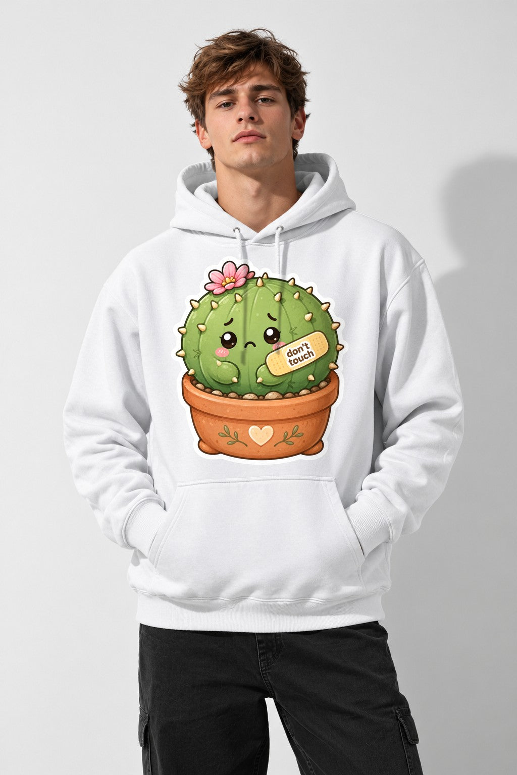 Sensitive Cactus - White
