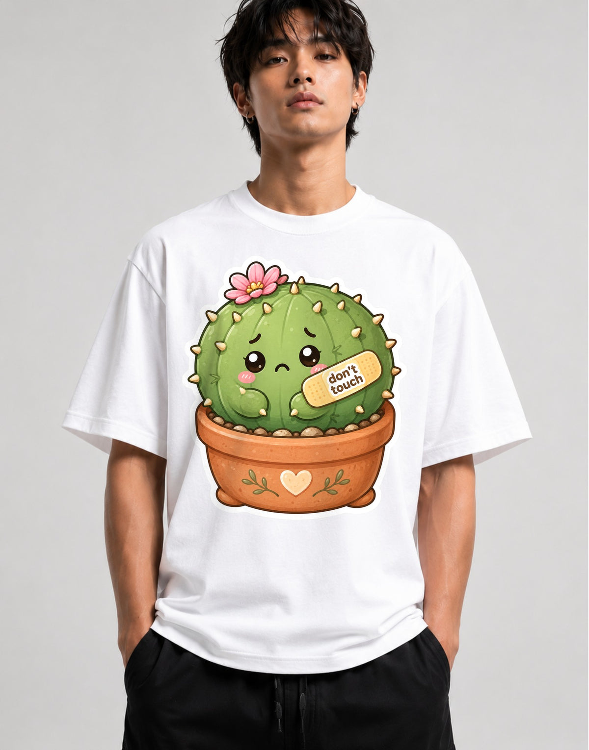 Sensitive Cactus - White