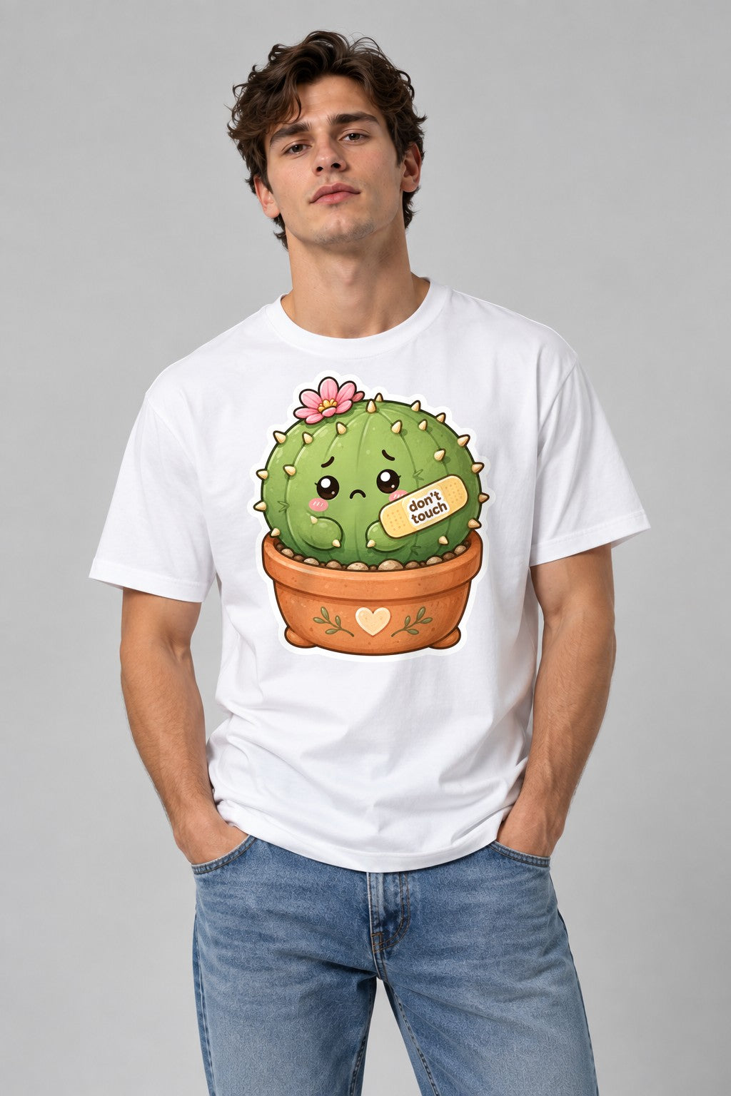 Sensitive Cactus - White