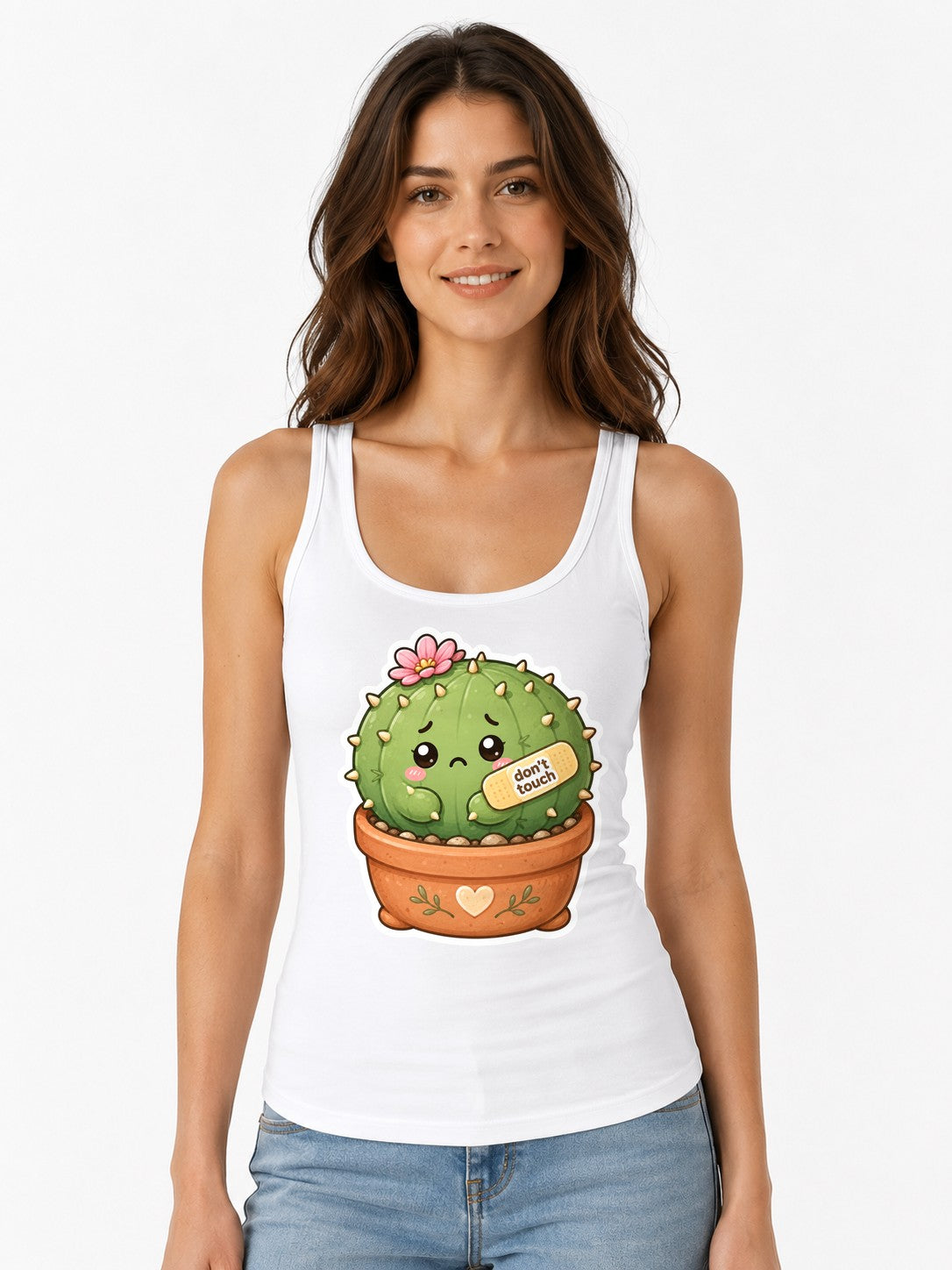 Sensitive Cactus - White