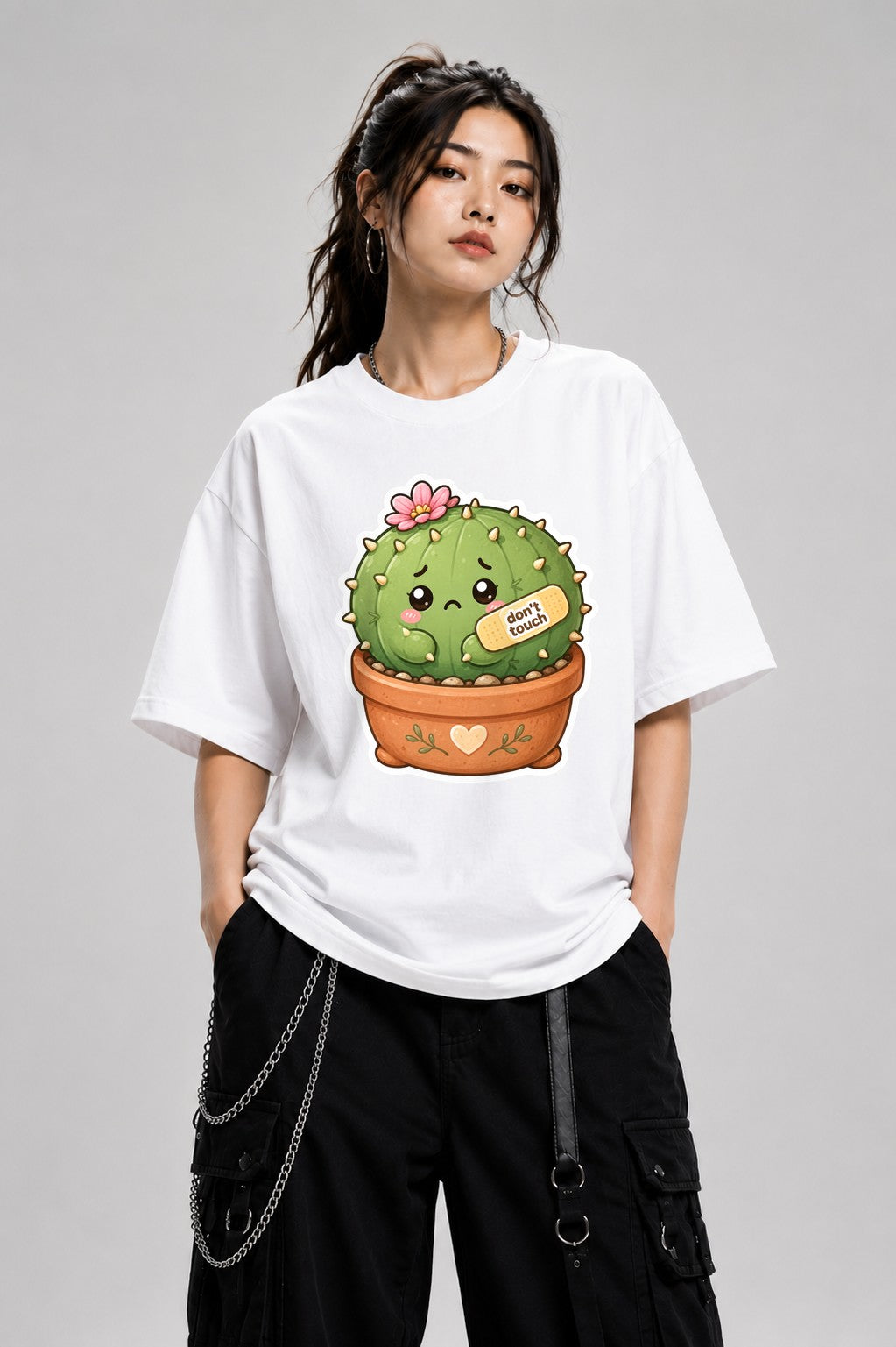 Sensitive Cactus - White