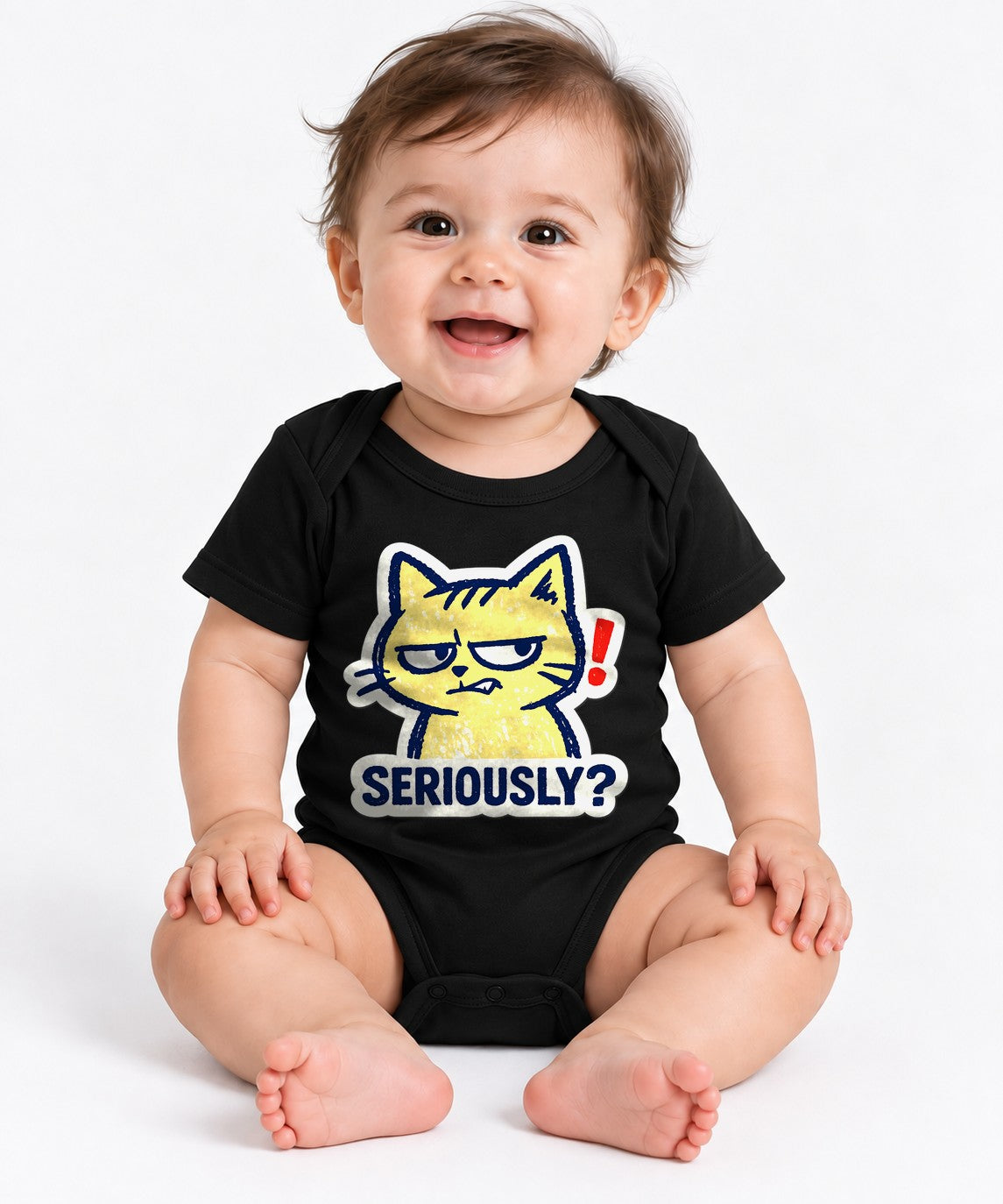 Seriously Grumpy Cat - Black