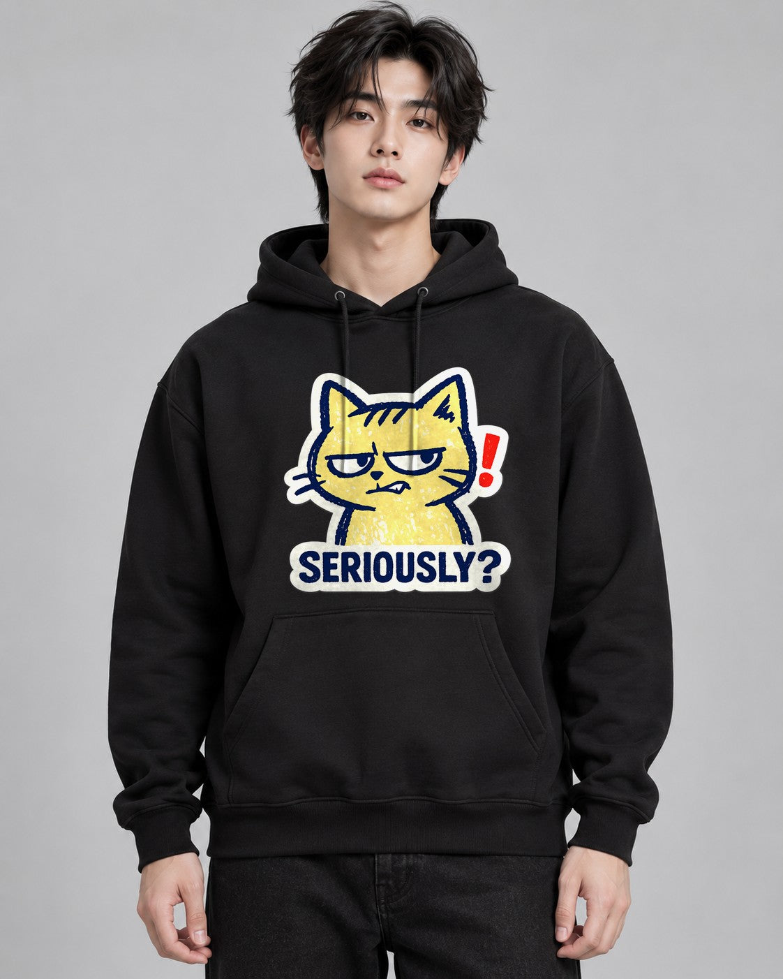 Seriously Grumpy Cat - Black