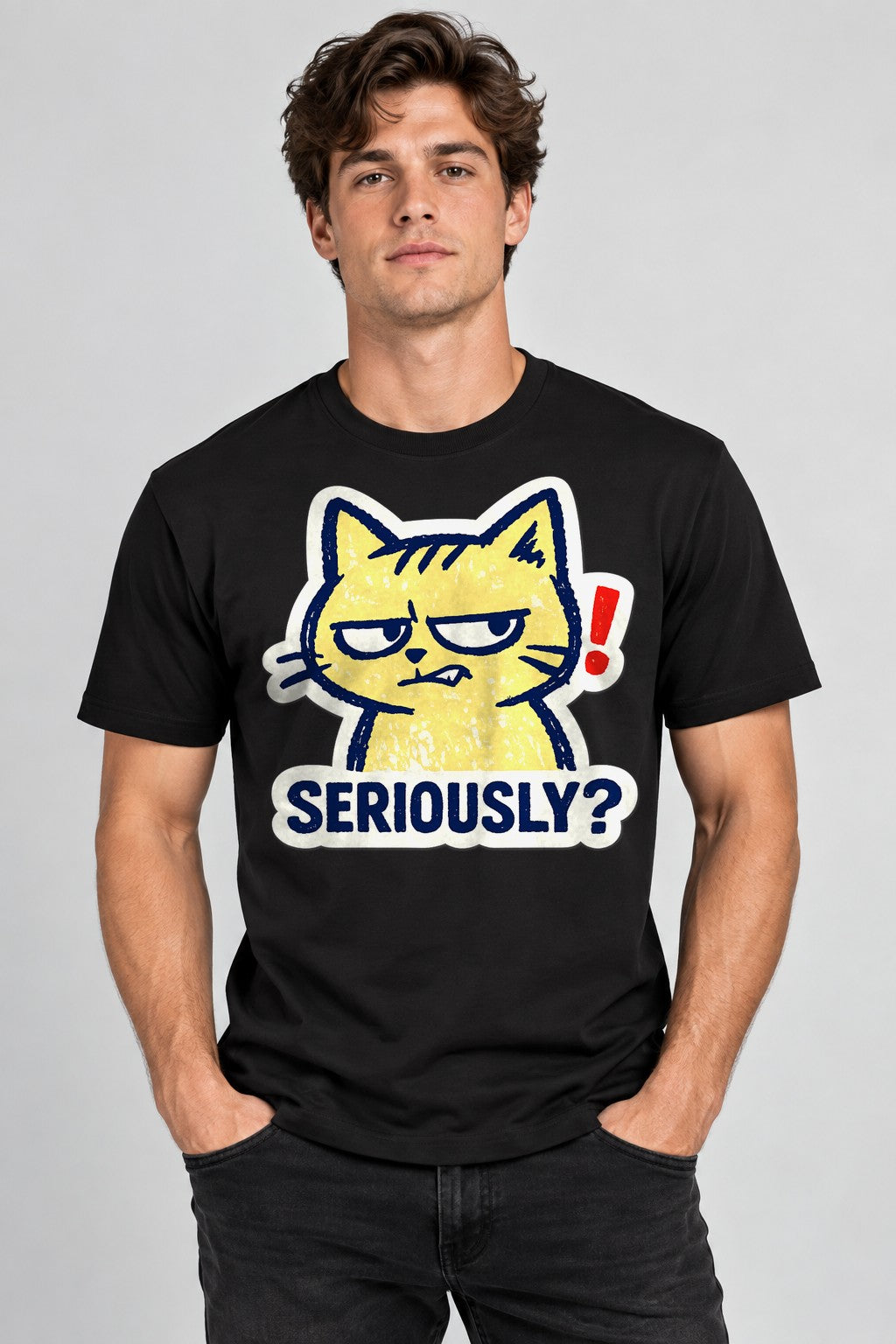 Seriously Grumpy Cat - Black