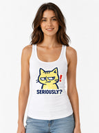 Seriously Grumpy Cat - White