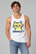 Seriously Side-Eye Cat - White