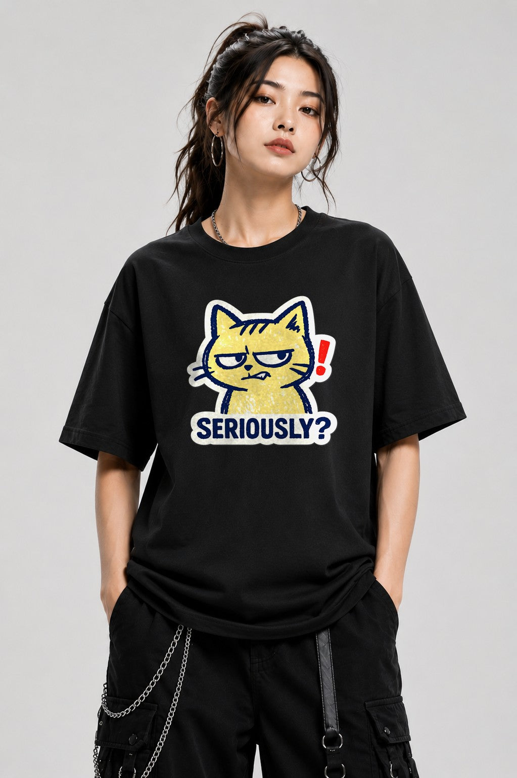 Seriously Grumpy Cat - Black