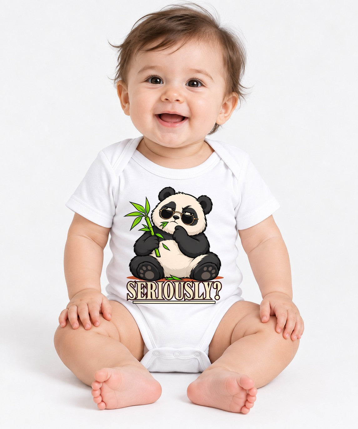 Seriously Panda - White