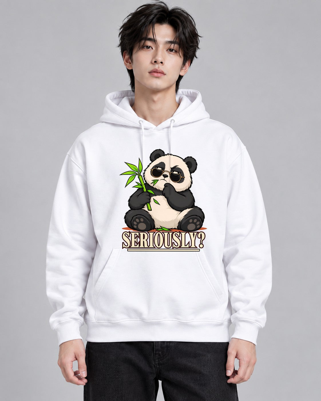 Seriously Panda - White
