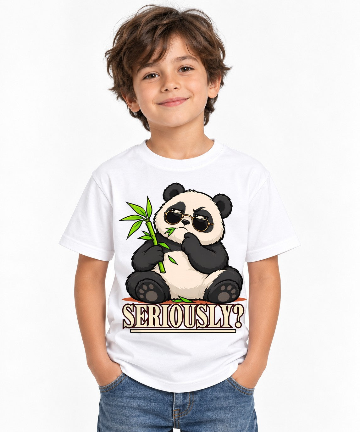 Seriously Panda - White