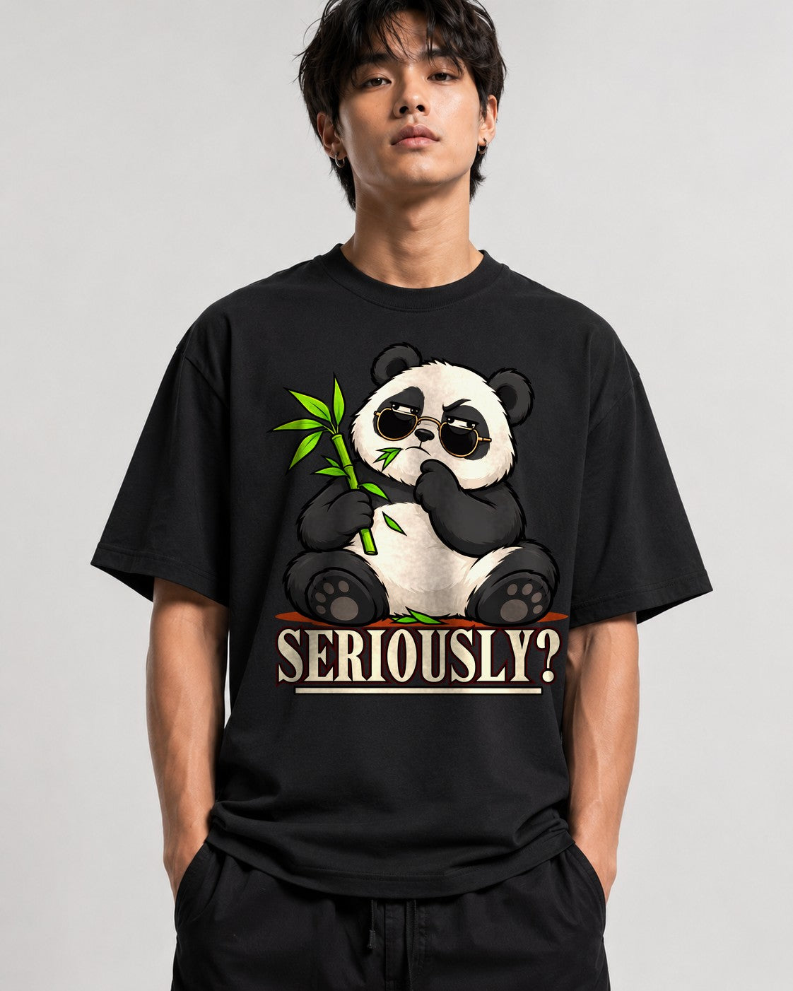 Seriously Panda - Black