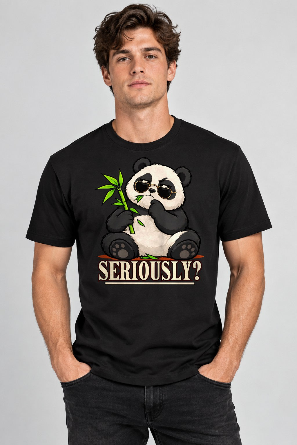 Seriously Panda - Black