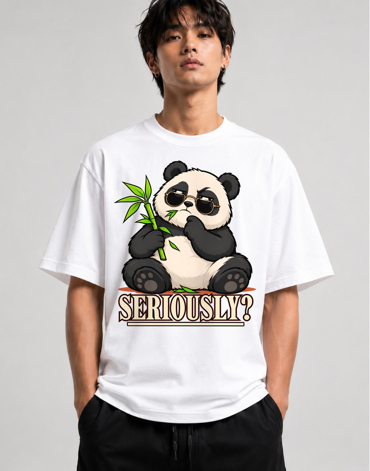 Seriously Panda - White