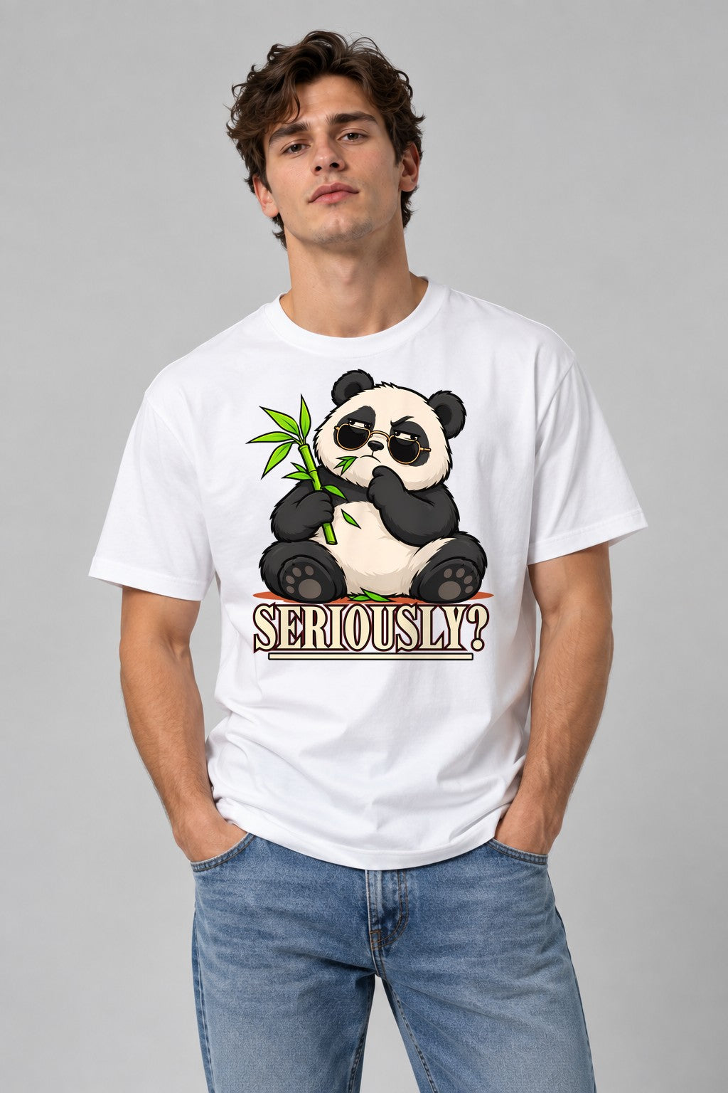 Seriously Panda - White