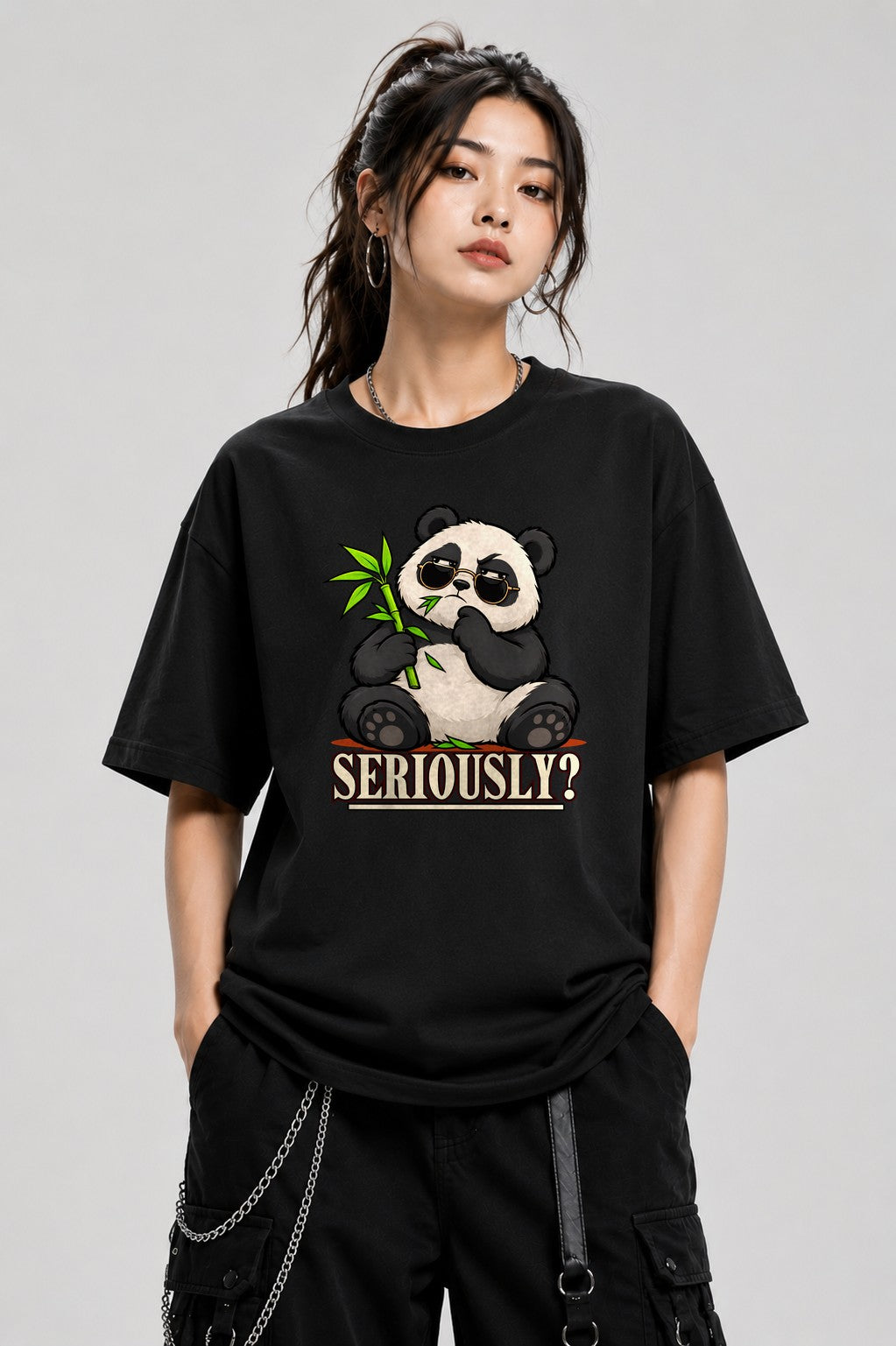 Seriously Panda - Black