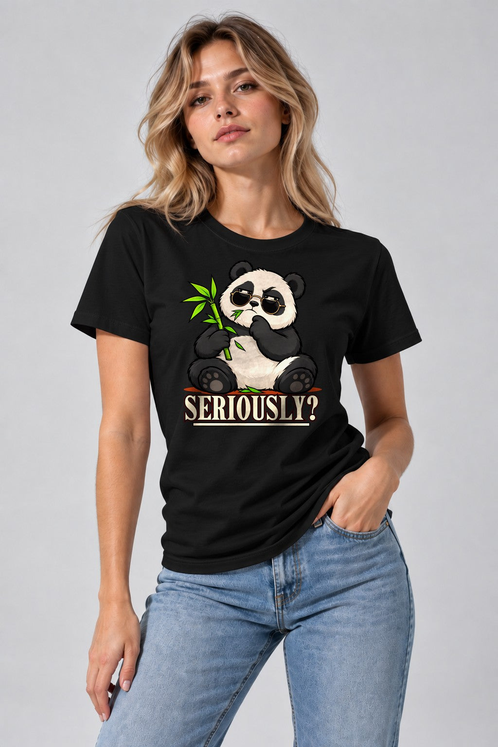 Seriously Panda - Black