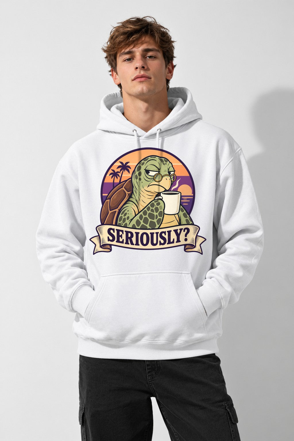 Seriously Turtle - White