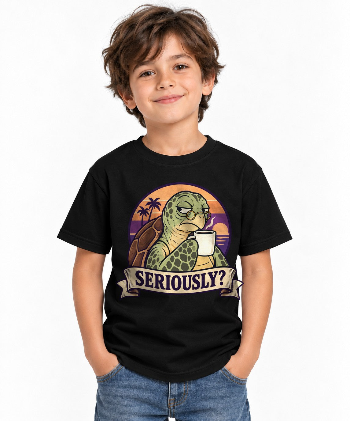 Seriously Turtle - Black