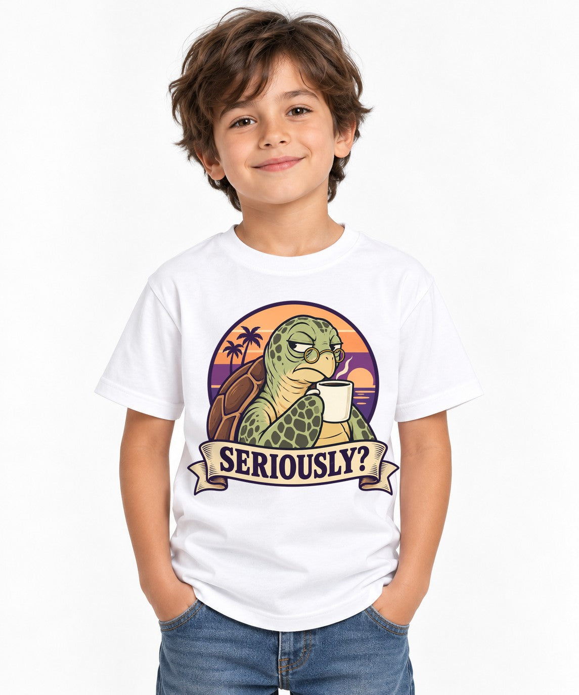 Seriously Turtle - White