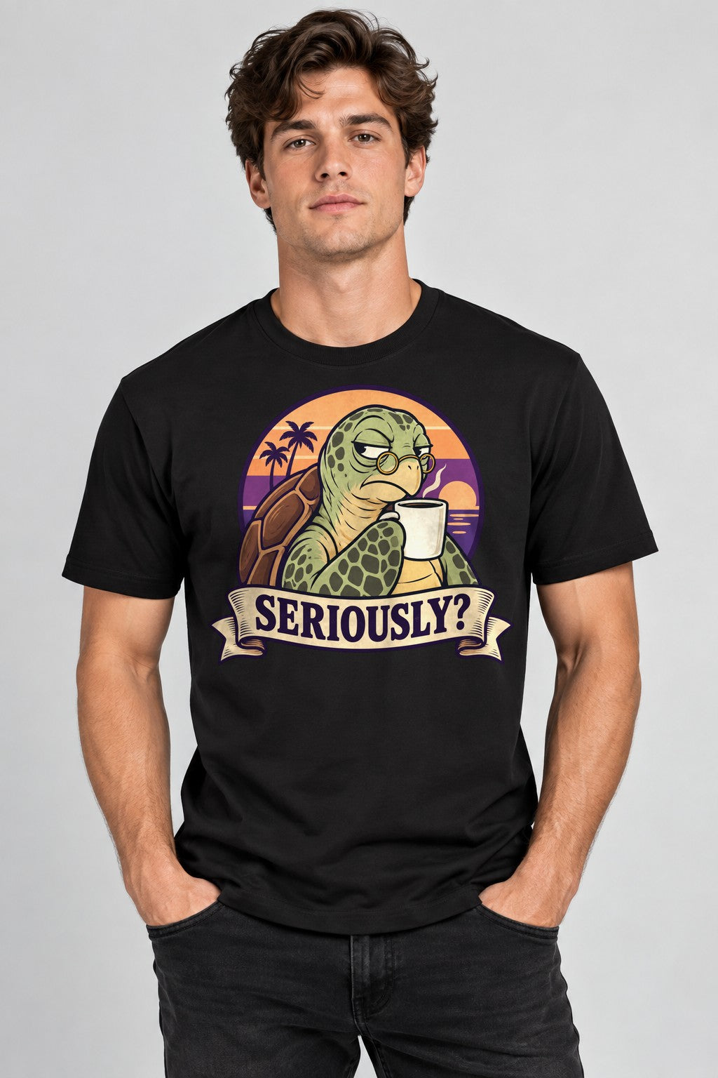 Seriously Turtle - Black