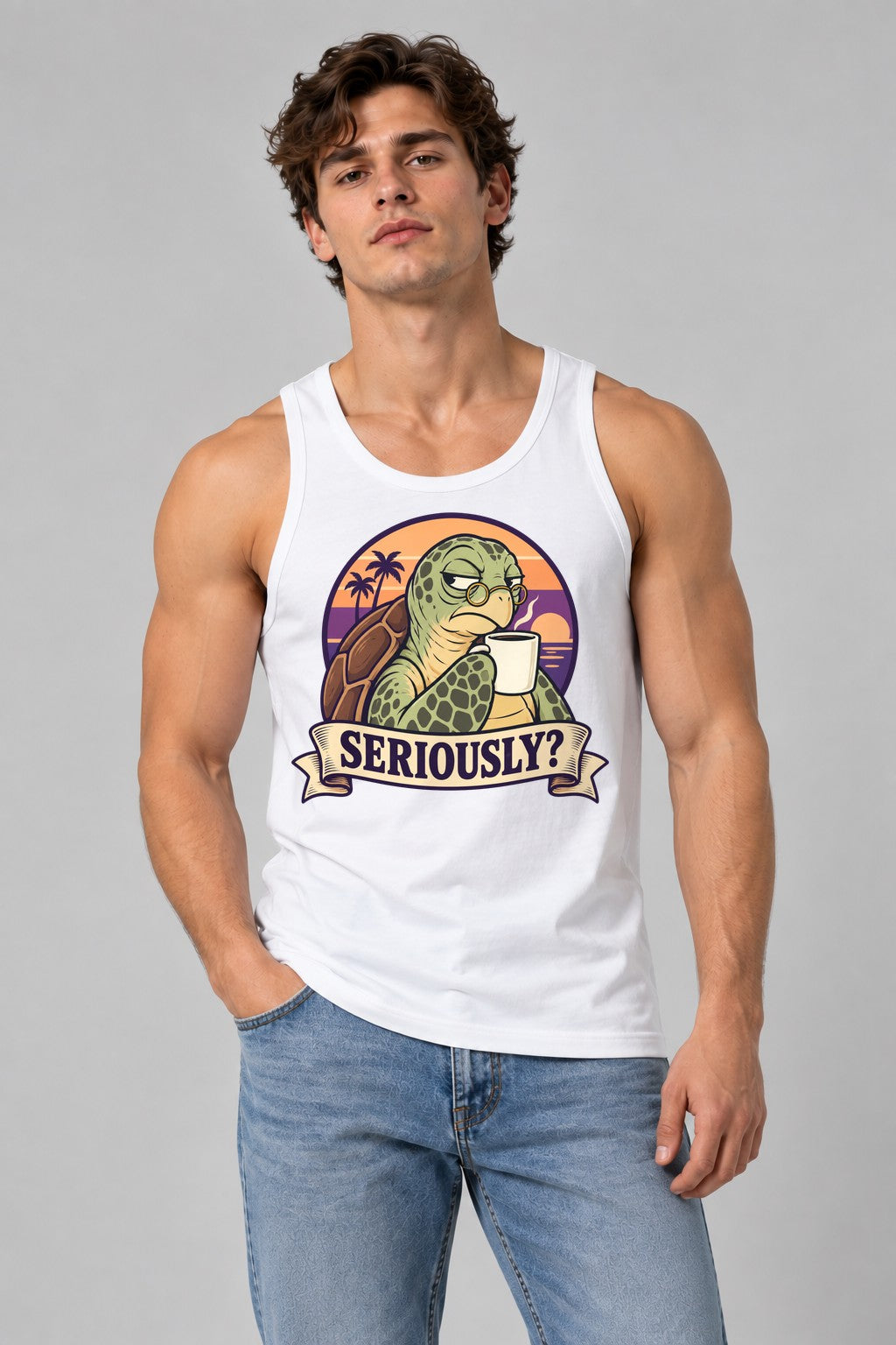 Seriously Turtle - White