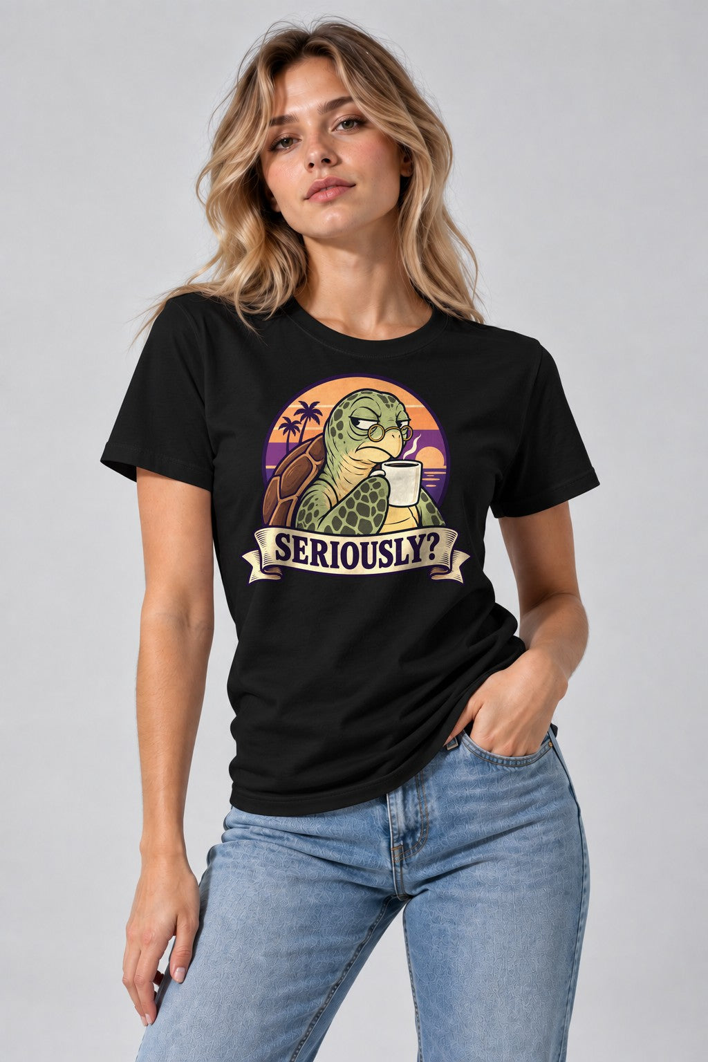 Seriously Turtle - Black