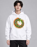 Serpent Ouroboros Flame - White